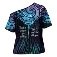Aotearoa Maori Te Whai Rahi Cross Shoulder Shirt Tala - Nowhere You Could Go That I Won't Be With You LT7 - Polynesian Pride
