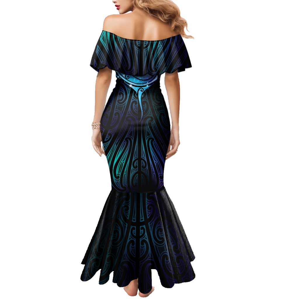 Aotearoa Maori Te Whai Rahi Family Matching Mermaid Dress and Hawaiian Shirt Tala - Nowhere You Could Go That I Won't Be With You LT7 - Polynesian Pride