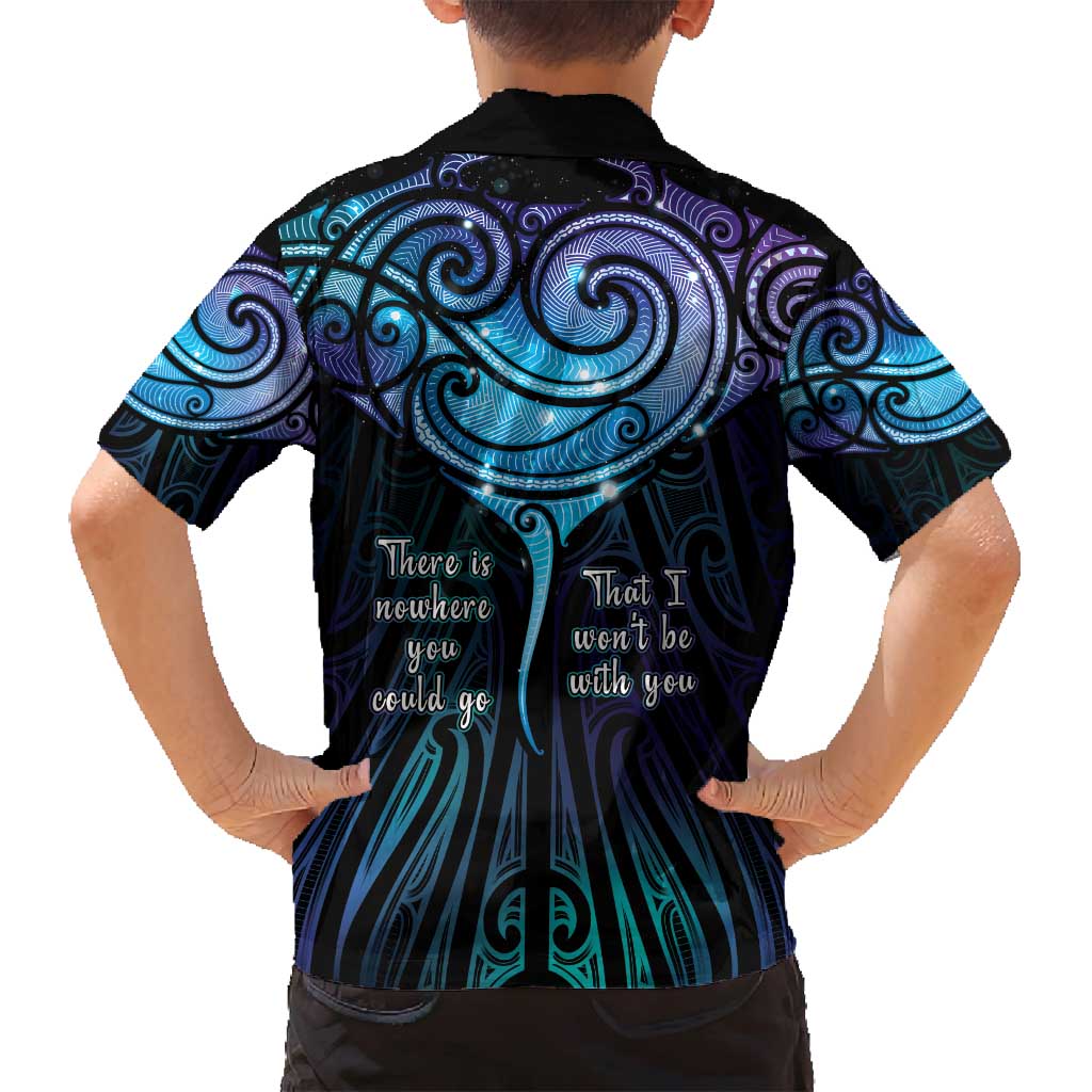 Aotearoa Maori Te Whai Rahi Family Matching Summer Maxi Dress and Hawaiian Shirt Tala - Nowhere You Could Go That I Won't Be With You LT7 - Polynesian Pride