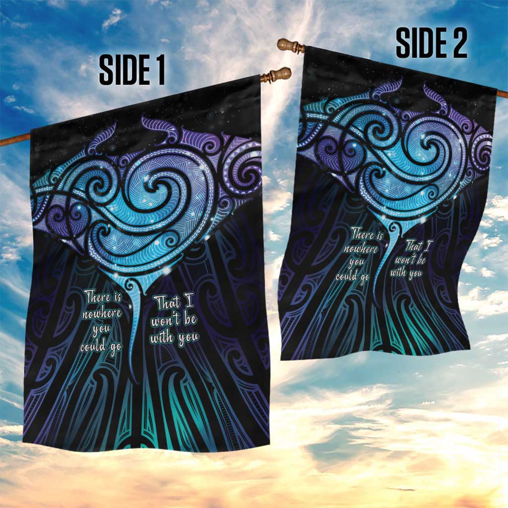 Aotearoa Maori Te Whai Rahi Garden Flag Tala - Nowhere You Could Go That I Won't Be With You LT7 - Polynesian Pride