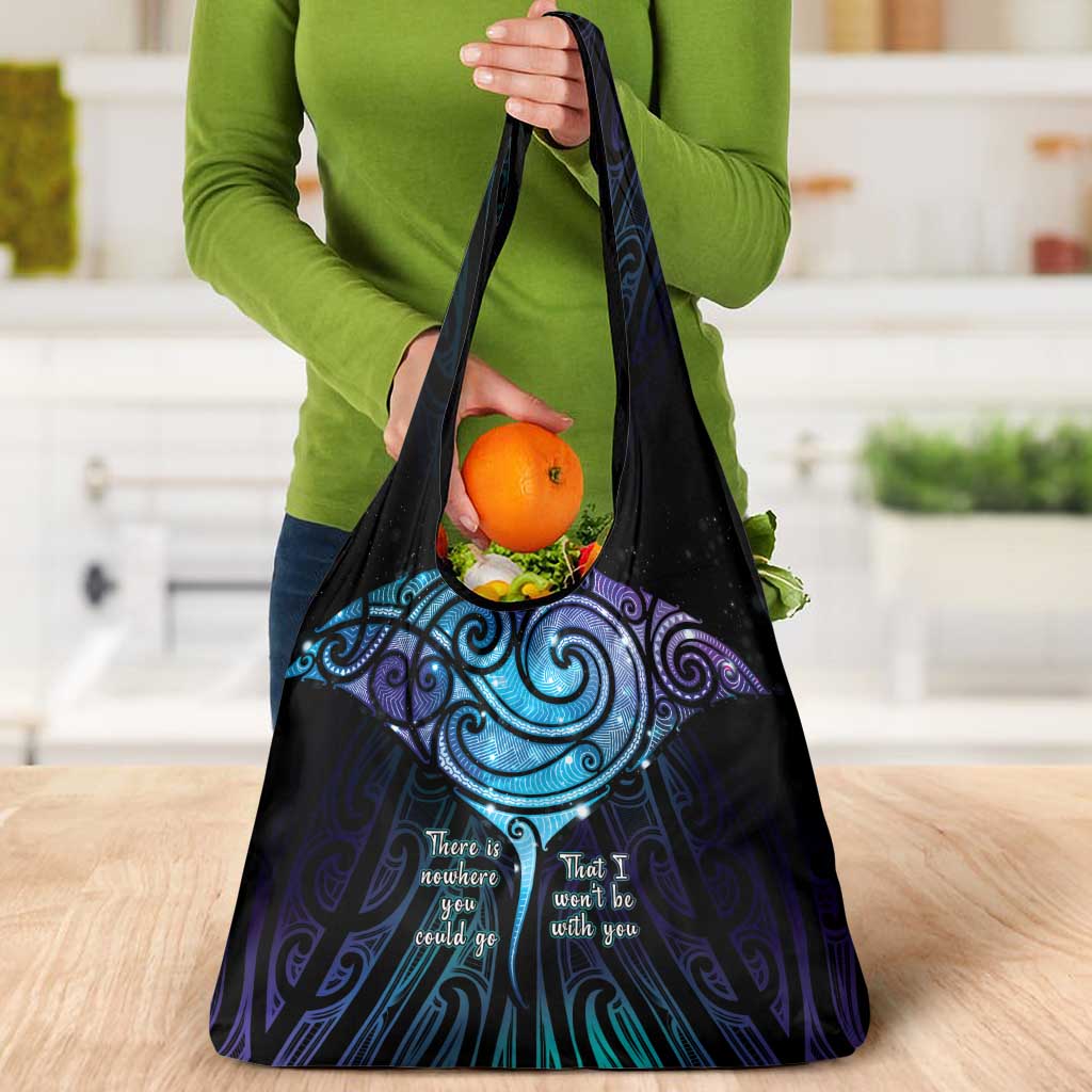 Aotearoa Maori Te Whai Rahi Grocery Bag Tala - Nowhere You Could Go That I Won't Be With You LT7 - Polynesian Pride
