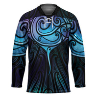 Aotearoa Maori Te Whai Rahi Hockey Jersey Tala - Nowhere You Could Go That I Won't Be With You LT7 Unisex Teal Purple - Polynesian Pride