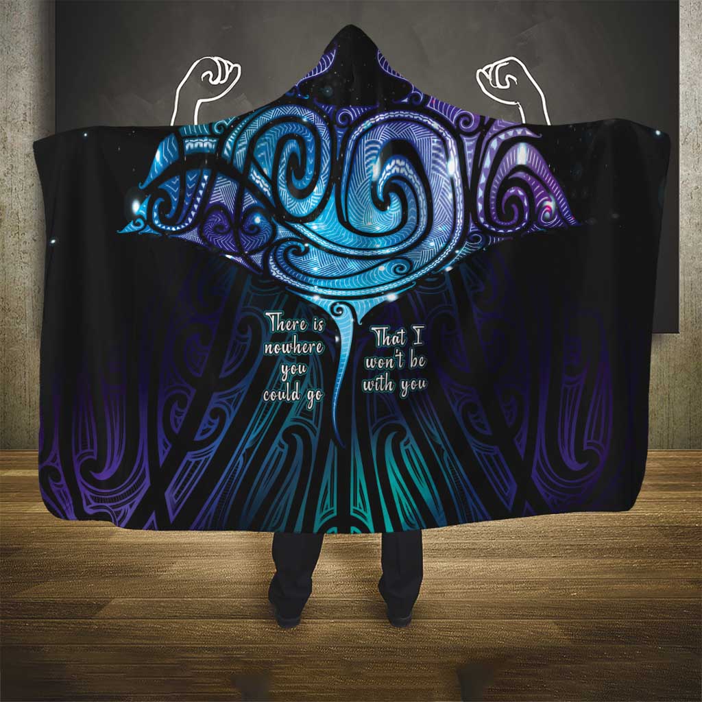 Aotearoa Maori Te Whai Rahi Hooded Blanket Tala - Nowhere You Could Go That I Won't Be With You LT7 - Polynesian Pride