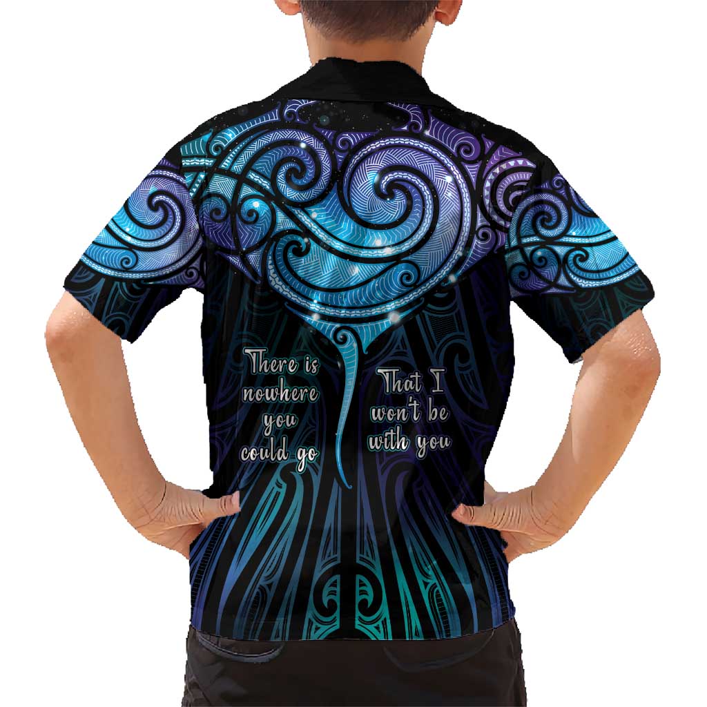 Aotearoa Maori Te Whai Rahi Kid Hawaiian Shirt Tala - Nowhere You Could Go That I Won't Be With You LT7 - Polynesian Pride