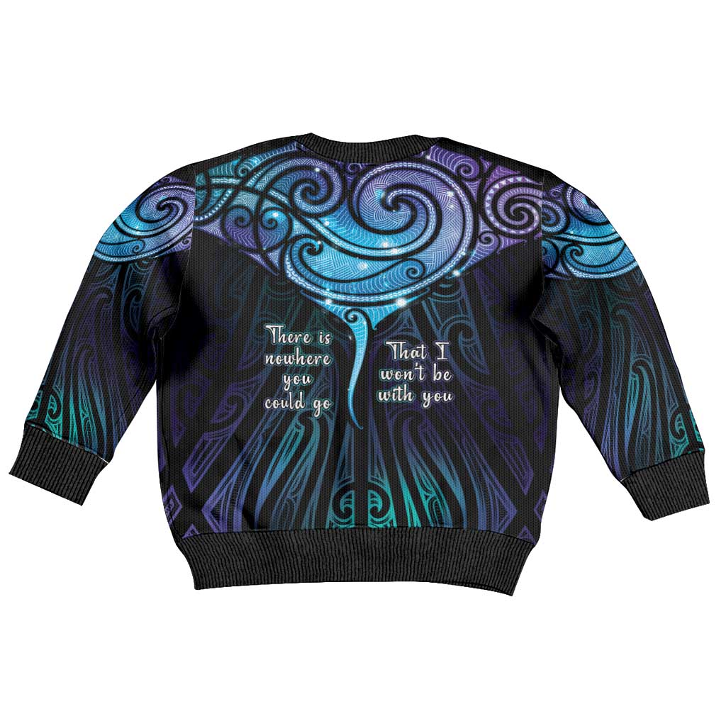 Aotearoa Maori Te Whai Rahi Kid Ugly Christmas Sweater Tala - Nowhere You Could Go That I Won't Be With You LT7 - Polynesian Pride