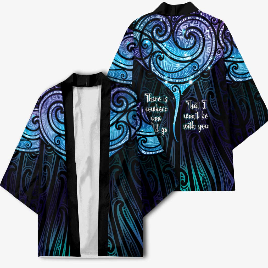 Aotearoa Maori Te Whai Rahi Kimono Tala - Nowhere You Could Go That I Won't Be With You - Polynesian Pride