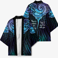 Aotearoa Maori Te Whai Rahi Kimono Tala - Nowhere You Could Go That I Won't Be With You - Polynesian Pride