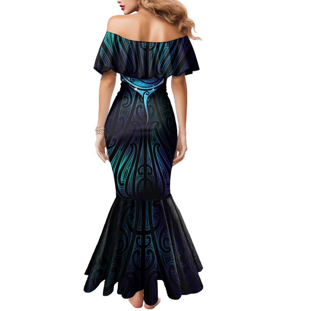 Aotearoa Maori Te Whai Rahi Mermaid Dress Tala - Nowhere You Could Go That I Won't Be With You LT7 - Polynesian Pride