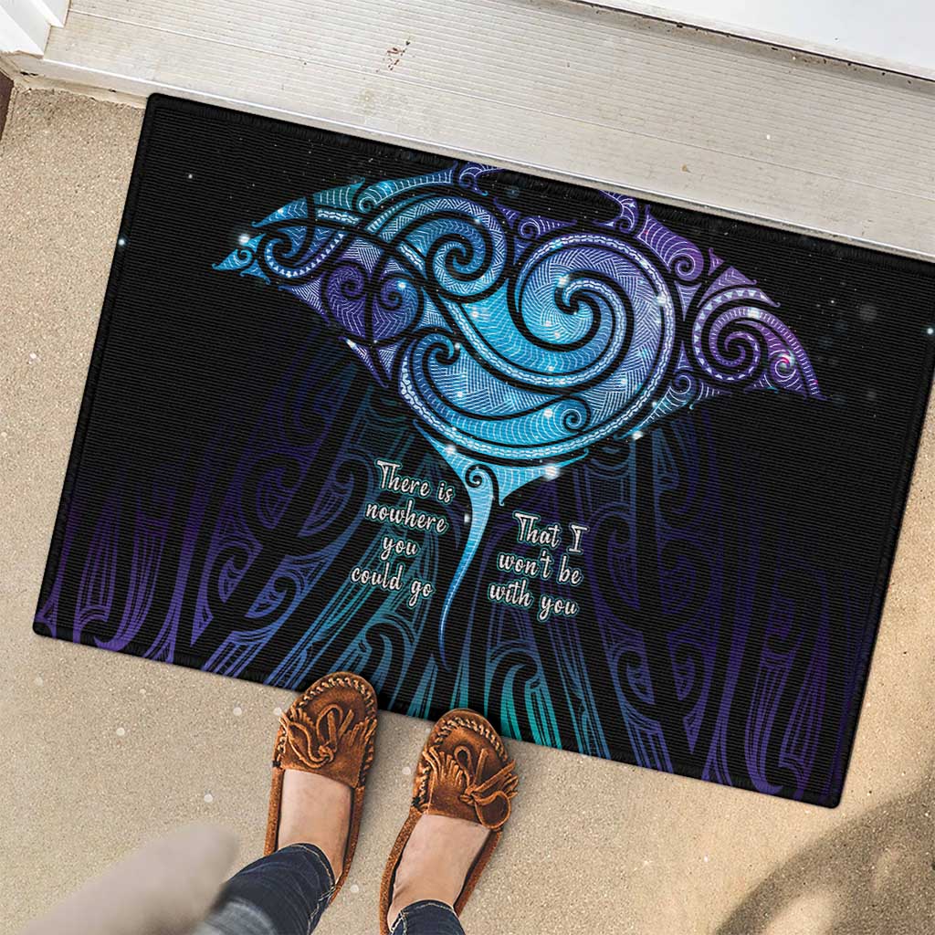 Aotearoa Maori Te Whai Rahi Rubber Doormat Tala - Nowhere You Could Go That I Won't Be With You - Polynesian Pride