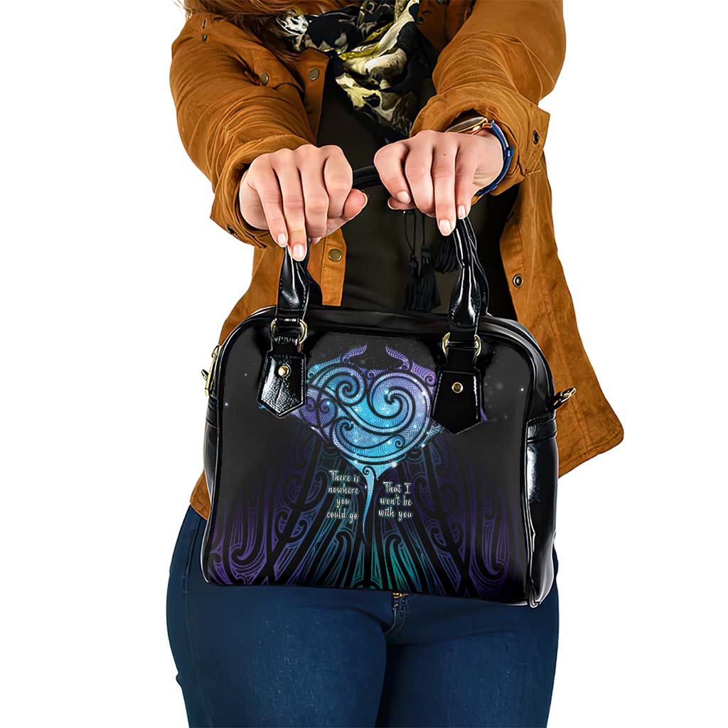 Aotearoa Maori Te Whai Rahi Shoulder Handbag Tala - Nowhere You Could Go That I Won't Be With You - Polynesian Pride
