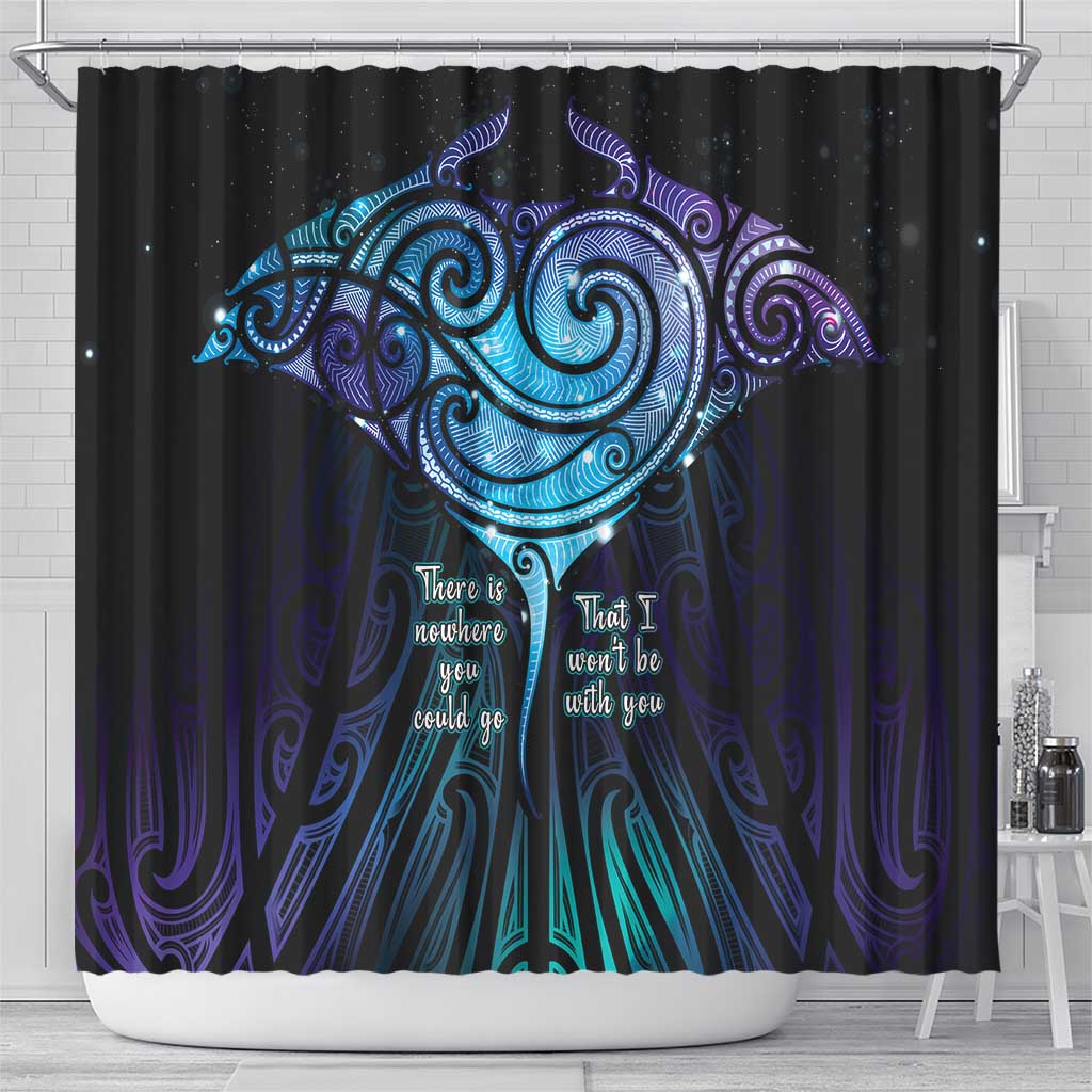 Aotearoa Maori Te Whai Rahi Shower Curtain Tala - Nowhere You Could Go That I Won't Be With You LT7 - Polynesian Pride
