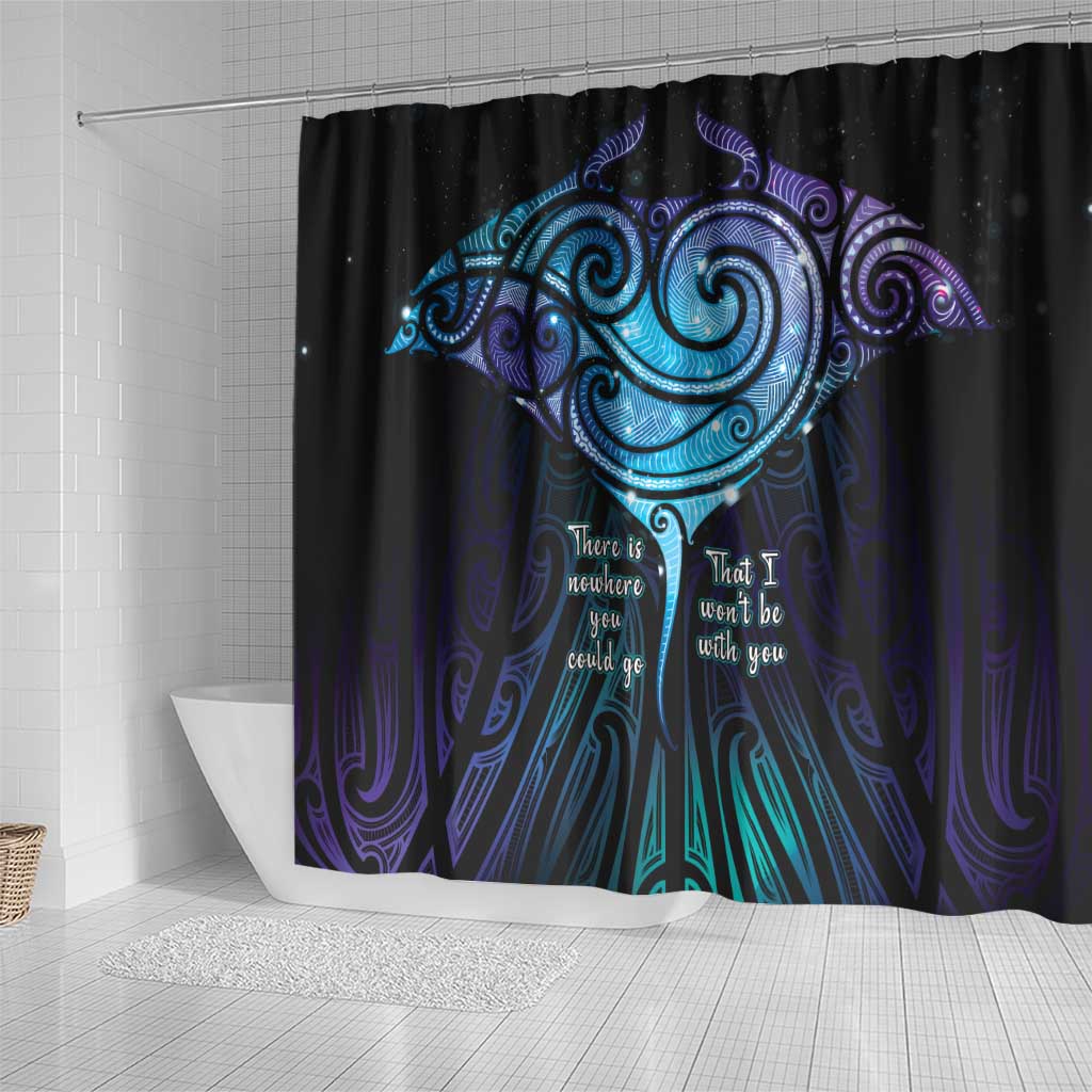 Aotearoa Maori Te Whai Rahi Shower Curtain Tala - Nowhere You Could Go That I Won't Be With You LT7 - Polynesian Pride