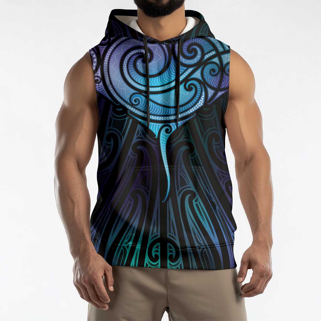 Aotearoa Maori Te Whai Rahi Sleeveless Hoodie Tala - Nowhere You Could Go That I Won't Be With You LT7 - Polynesian Pride