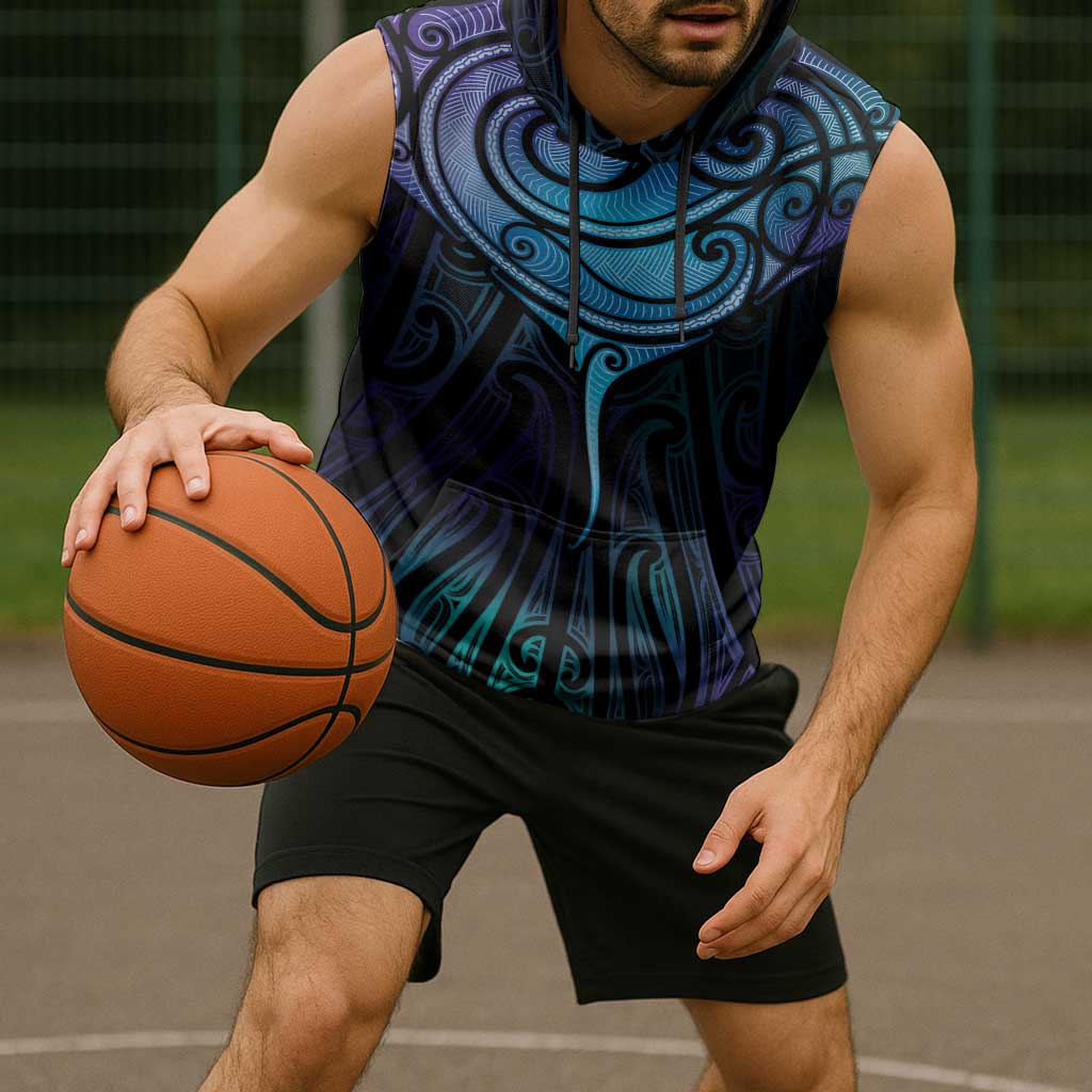 Aotearoa Maori Te Whai Rahi Sleeveless Hoodie Tala - Nowhere You Could Go That I Won't Be With You LT7 - Polynesian Pride