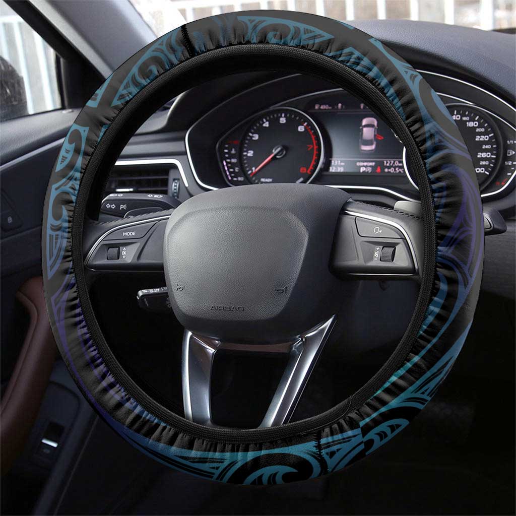 Aotearoa Maori Te Whai Rahi Steering Wheel Cover Tala - Nowhere You Could Go That I Won't Be With You LT7 - Polynesian Pride