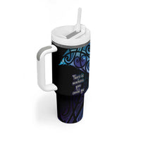 Aotearoa Maori Te Whai Rahi Tumbler With Handle Tala - Nowhere You Could Go That I Won't Be With You LT7 - Polynesian Pride