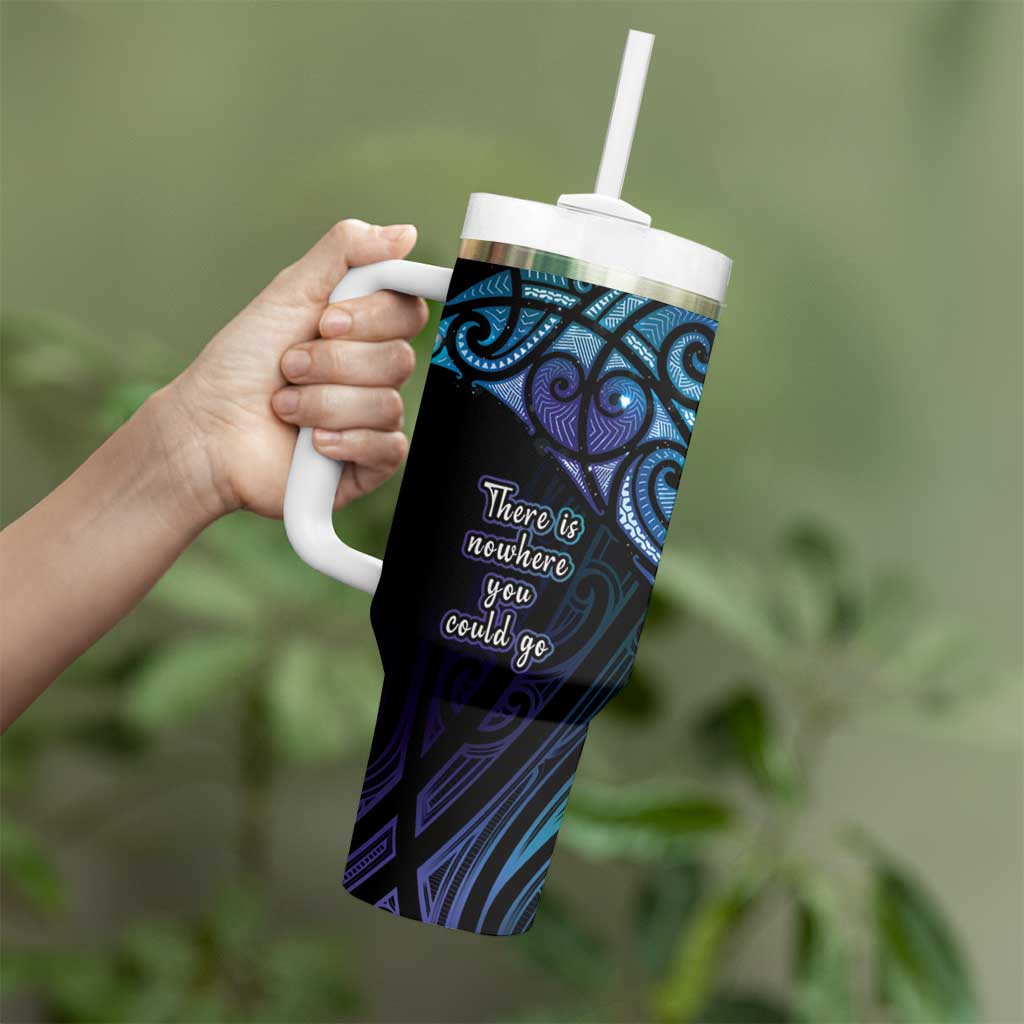 Aotearoa Maori Te Whai Rahi Tumbler With Handle Tala - Nowhere You Could Go That I Won't Be With You LT7 - Polynesian Pride