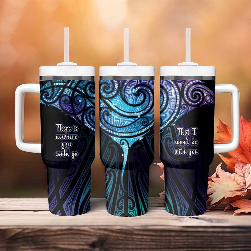 Aotearoa Maori Te Whai Rahi Tumbler With Handle Tala - Nowhere You Could Go That I Won't Be With You LT7 - Polynesian Pride