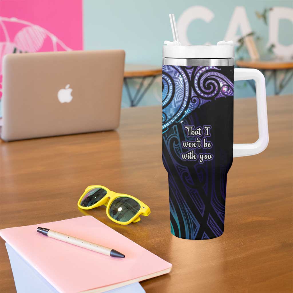 Aotearoa Maori Te Whai Rahi Tumbler With Handle Tala - Nowhere You Could Go That I Won't Be With You LT7 - Polynesian Pride