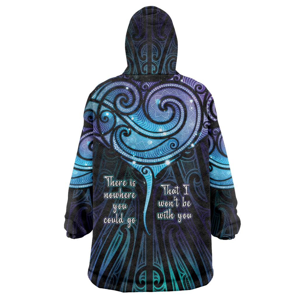 Aotearoa Maori Te Whai Rahi Wearable Blanket Hoodie Tala - Nowhere You Could Go That I Won't Be With You LT7 - Polynesian Pride