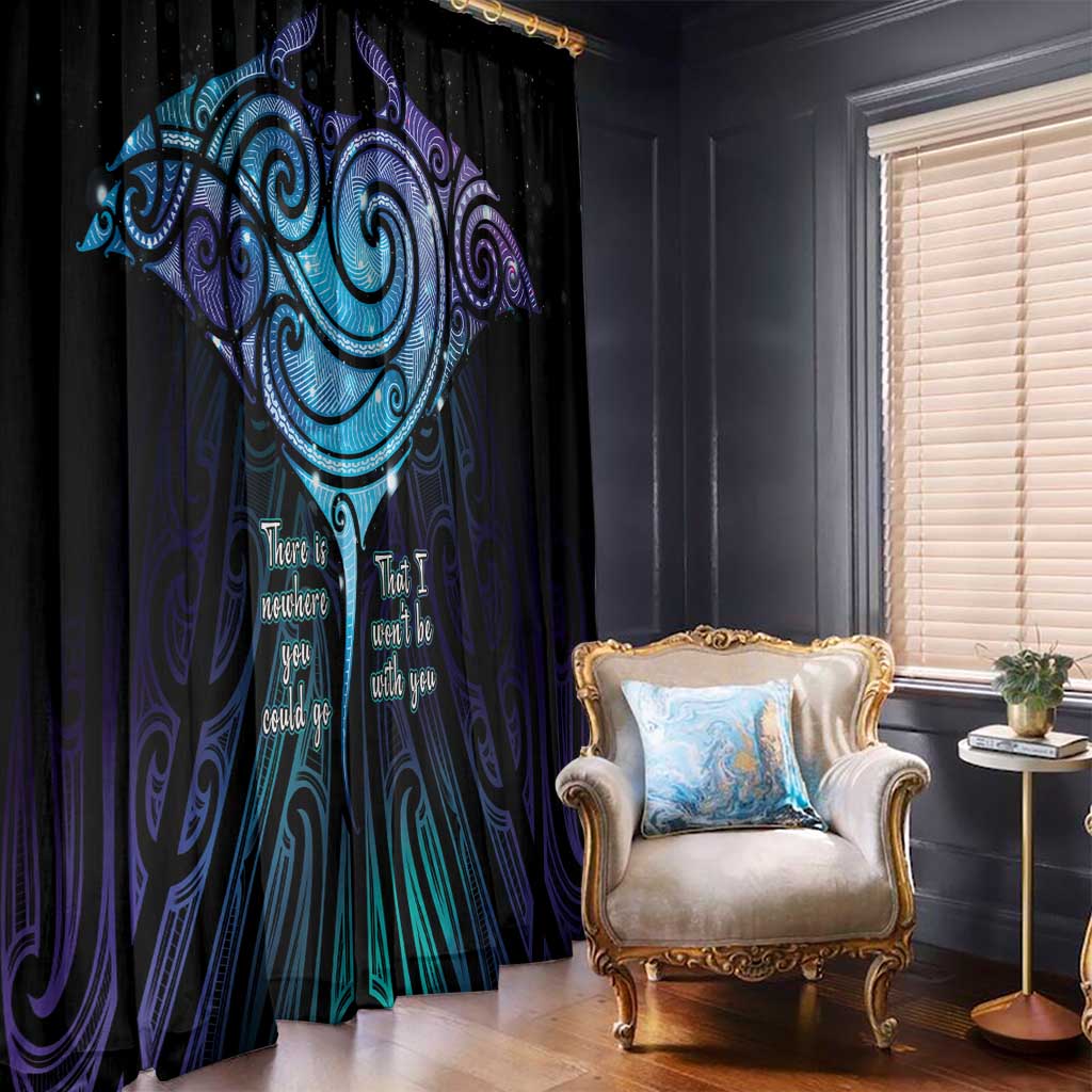 Aotearoa Maori Te Whai Rahi Window Curtain Tala - Nowhere You Could Go That I Won't Be With You - Polynesian Pride