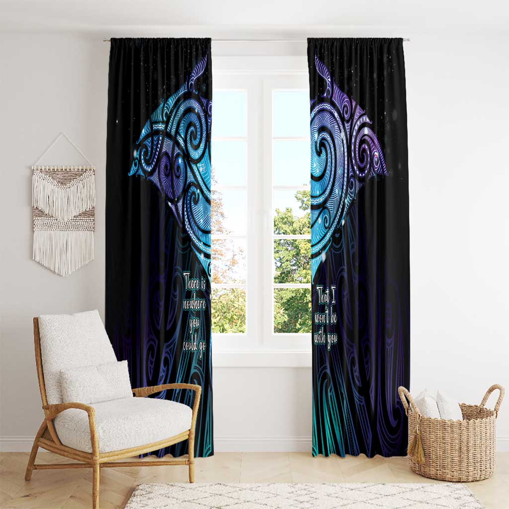 Aotearoa Maori Te Whai Rahi Window Curtain Tala - Nowhere You Could Go That I Won't Be With You - Polynesian Pride
