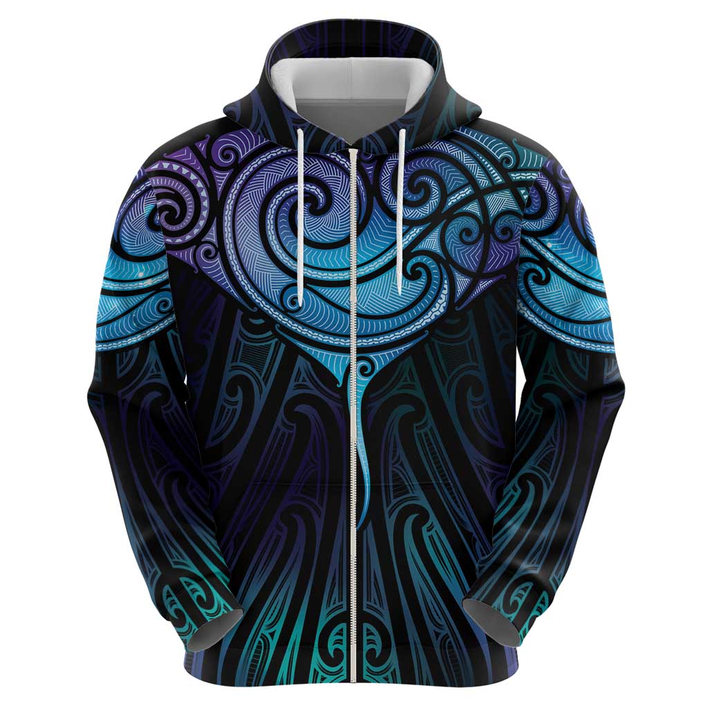 Aotearoa Maori Te Whai Rahi Zip Hoodie Tala - Nowhere You Could Go That I Won't Be With You LT7 - Polynesian Pride