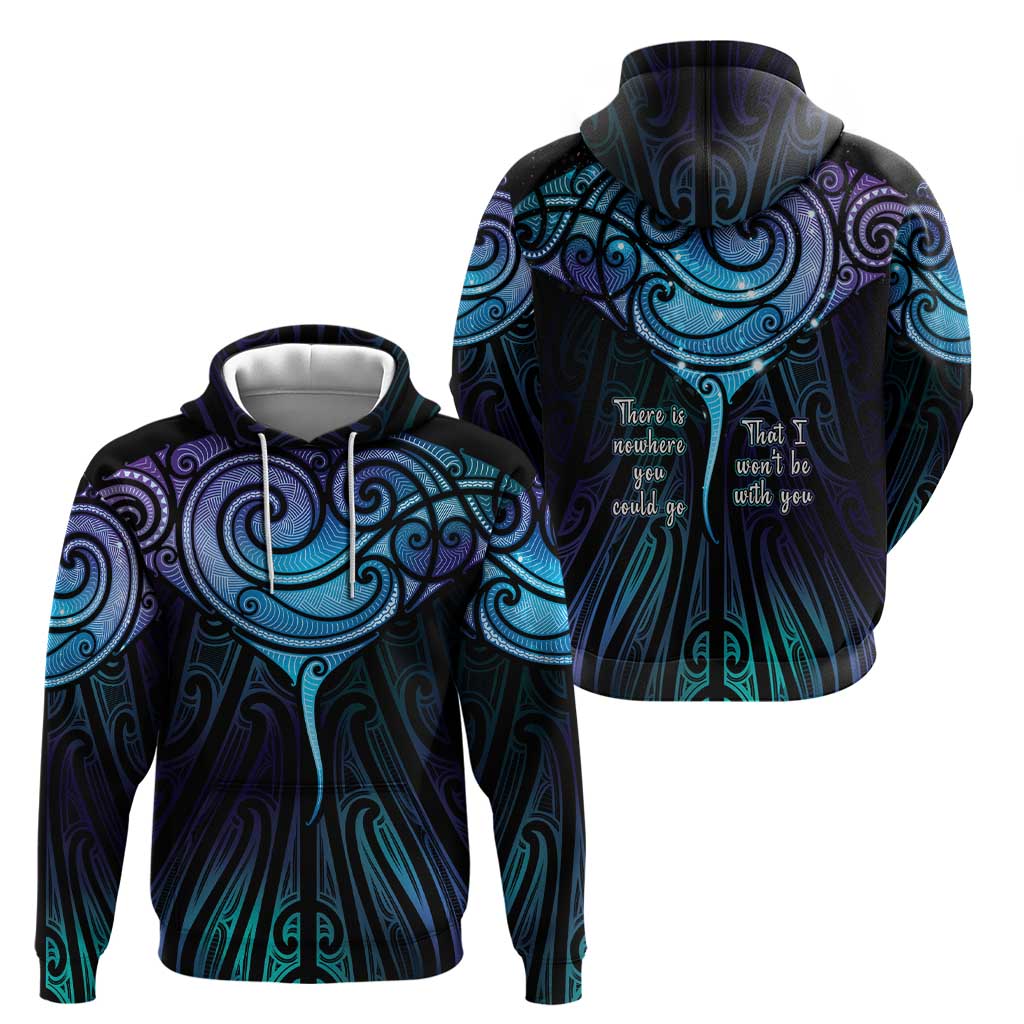 Aotearoa Maori Te Whai Rahi Zip Hoodie Tala - Nowhere You Could Go That I Won't Be With You LT7 - Polynesian Pride