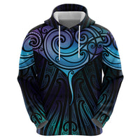 Aotearoa Maori Te Whai Rahi Zip Hoodie Tala - Nowhere You Could Go That I Won't Be With You LT7 - Polynesian Pride