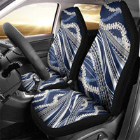 Polynesian Puakeniken Pikake Twisted Lei Car Seat Cover Navy Blue LT7 - Polynesian Pride
