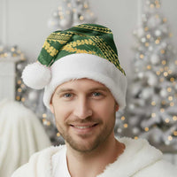 Polynesian Puakeniken Pikake Twisted Lei Christmas Santa Hat Emerald LT7 - Polynesian Pride
