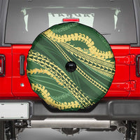 Polynesian Puakeniken Pikake Twisted Lei Spare Tire Cover Emerald LT7 - Polynesian Pride