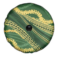 Polynesian Puakeniken Pikake Twisted Lei Spare Tire Cover Emerald LT7 - Polynesian Pride