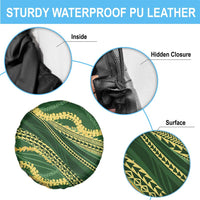 Polynesian Puakeniken Pikake Twisted Lei Spare Tire Cover Emerald LT7 - Polynesian Pride