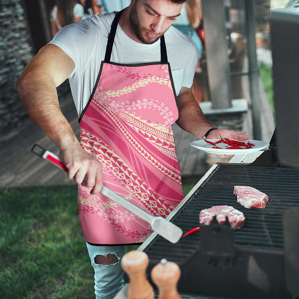 Polynesian Puakeniken Pikake Twisted Lei Apron Rose Pink - Polynesian Pride