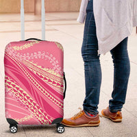 Polynesian Puakeniken Pikake Twisted Lei Luggage Cover Rose Pink LT7 Rose Pink - Polynesian Pride