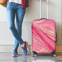 Polynesian Puakeniken Pikake Twisted Lei Luggage Cover Rose Pink LT7 - Polynesian Pride