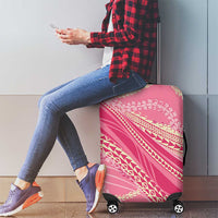Polynesian Puakeniken Pikake Twisted Lei Luggage Cover Rose Pink LT7 - Polynesian Pride