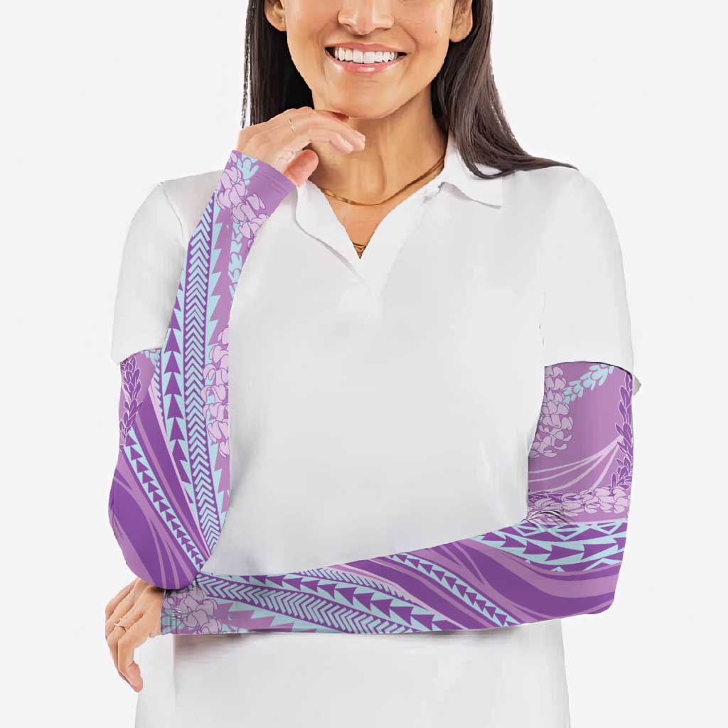 Polynesian Puakeniken Pikake Twisted Lei Arm Sleeves Amethys - Polynesian Pride