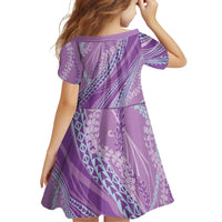 Polynesian Puakeniken Pikake Twisted Lei Family Matching Short Sleeve Bodycon Dress and Hawaiian Shirt Amethys LT7 - Polynesian Pride
