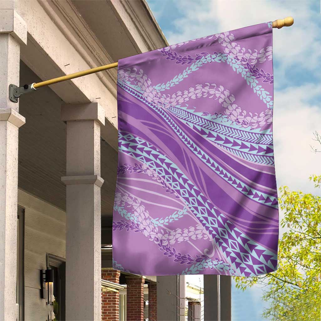 Polynesian Puakeniken Pikake Twisted Lei Garden Flag Amethys LT7 House Flag Amethys - Polynesian Pride