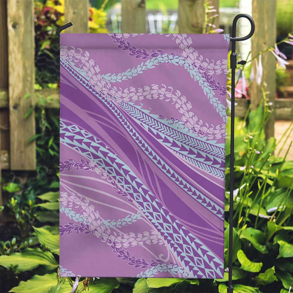 Polynesian Puakeniken Pikake Twisted Lei Garden Flag Amethys LT7 Garden Flag Amethys - Polynesian Pride