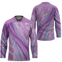 Polynesian Puakeniken Pikake Twisted Lei Hockey Jersey Amethys - Polynesian Pride