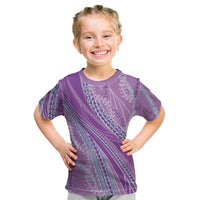 Polynesian Puakeniken Pikake Twisted Lei Kid T Shirt Amethys LT7 Amethys - Polynesian Pride