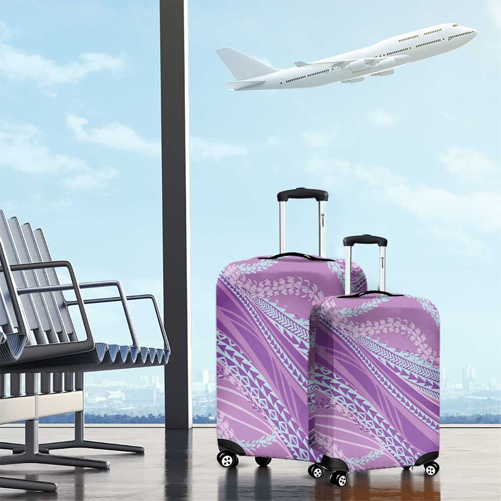 Polynesian Puakeniken Pikake Twisted Lei Luggage Cover Amethys LT7 - Polynesian Pride