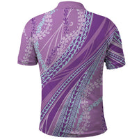 Polynesian Puakeniken Pikake Twisted Lei Polo Shirt Amethys LT7 - Polynesian Pride