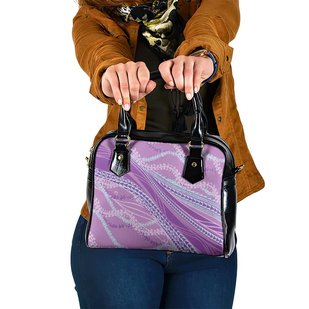 Polynesian Puakeniken Pikake Twisted Lei Shoulder Handbag Amethys - Polynesian Pride
