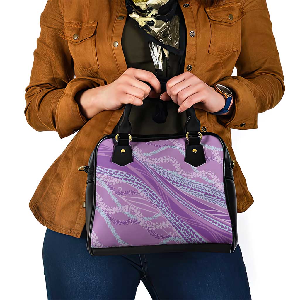 Polynesian Puakeniken Pikake Twisted Lei Shoulder Handbag Amethys - Polynesian Pride