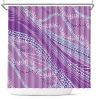 Polynesian Puakeniken Pikake Twisted Lei Shower Curtain Amethys LT7 Amethys - Polynesian Pride