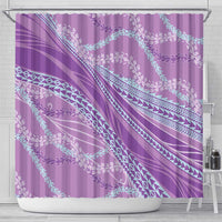 Polynesian Puakeniken Pikake Twisted Lei Shower Curtain Amethys LT7 - Polynesian Pride